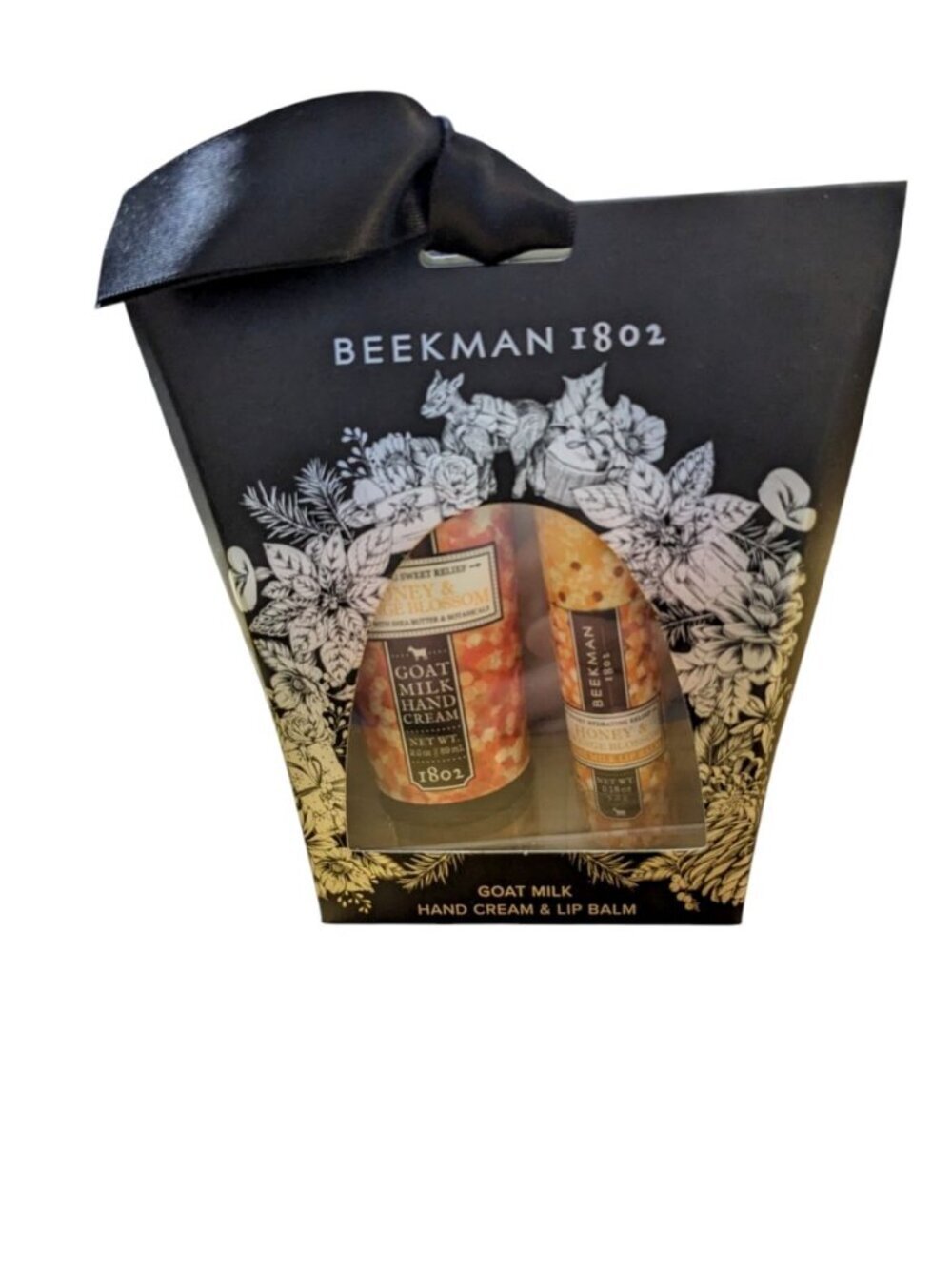 Beekman 1802 Goat Milk Honey And Orange Blossom Lip Balm Hand Cream Set NEW